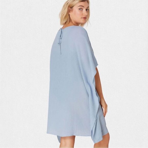 NWT Andie Swim Cover Up The Magdalena Kaftan in Cotton-Gauze BLACK - Picture 4 of 10